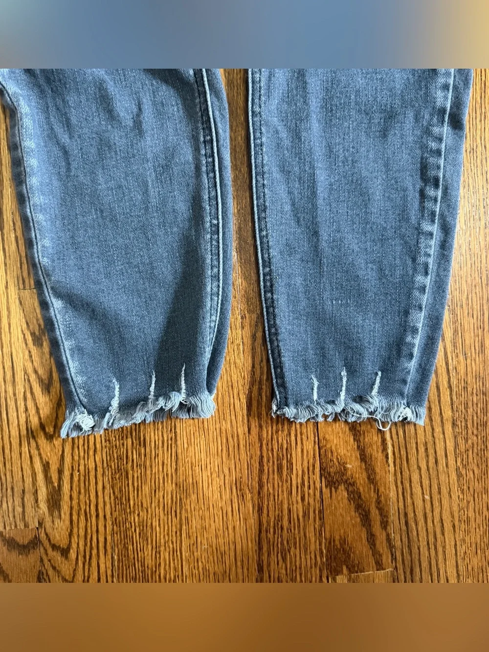 Kan Can Black Frayed Edge Denim Jeans Size 29
